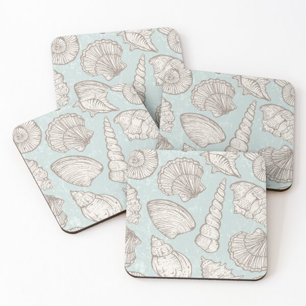 Item preview, Hand Drawn Sea Shells Pattern designed and sold by PurpleTank.