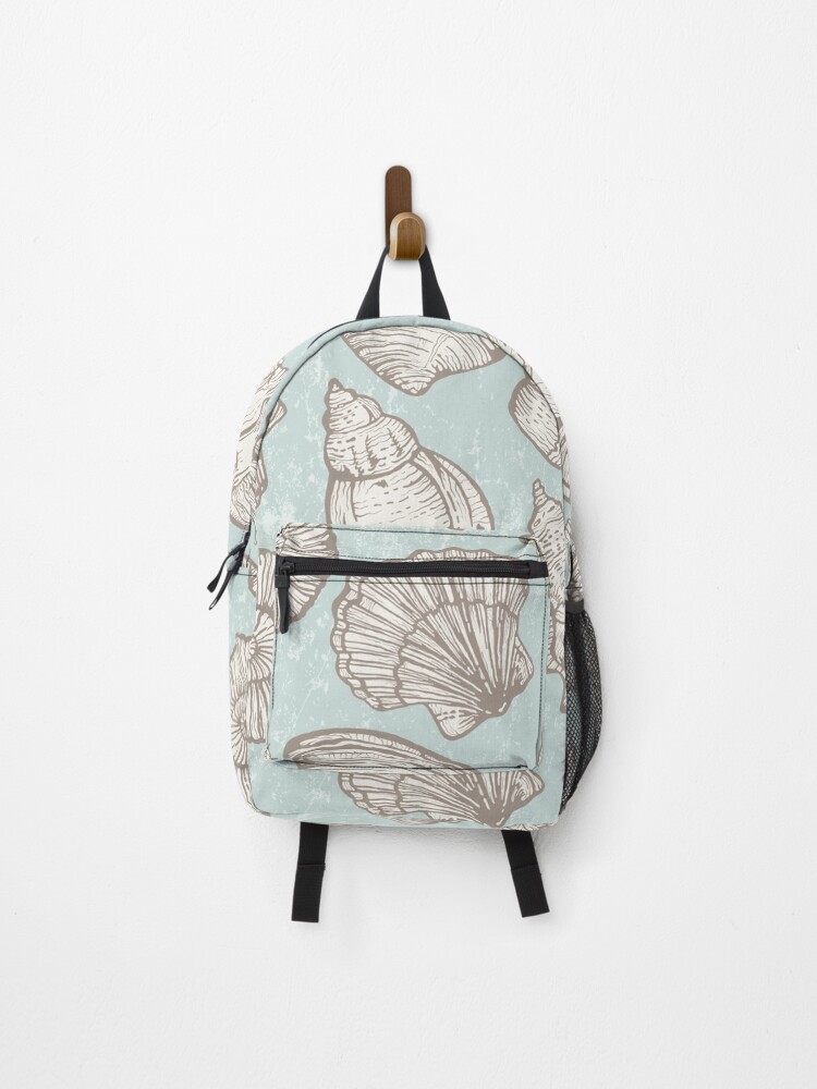 Thumbnail 1 of 3, Backpack, Hand Drawn Sea Shells Pattern designed and sold by PurpleTank.