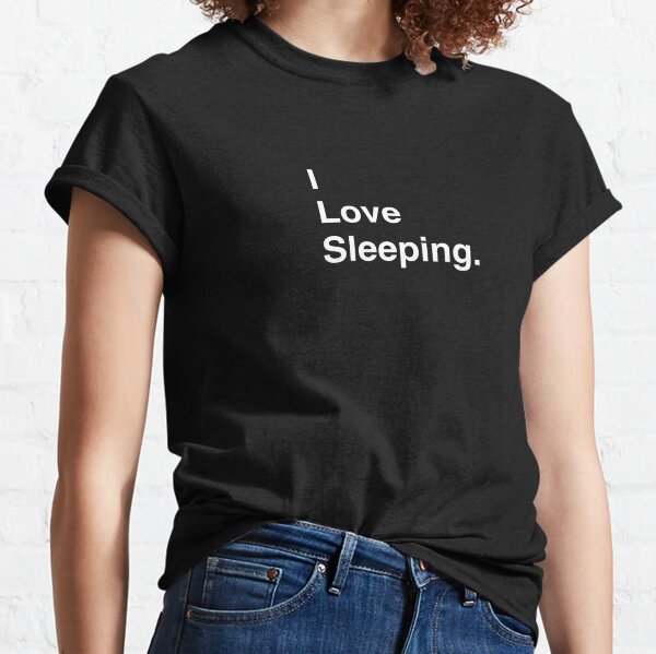 I Love Video Sleeping Simple Text Classic T-Shirt