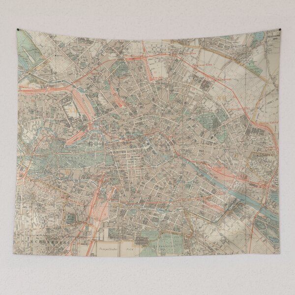 Item preview, Vintage Map of Berlin Germany (1904) designed and sold by BravuraMedia.