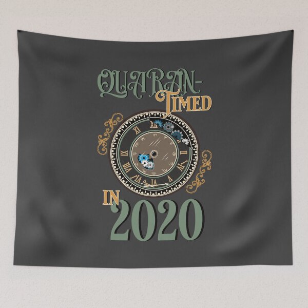 Item preview, Quarantined in Year 2020 Vintage Clock Victorian Style designed and sold by DKdesigns27.