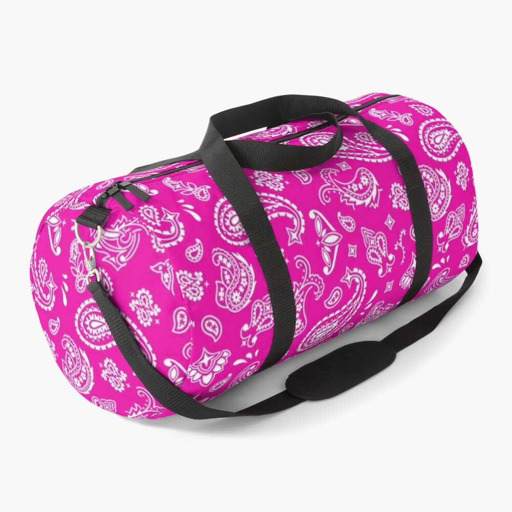 pink paisley luggage