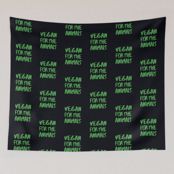 Item preview, Vegan For The Animals - Green Paint Brush Style  designed and sold by GreenSlate.