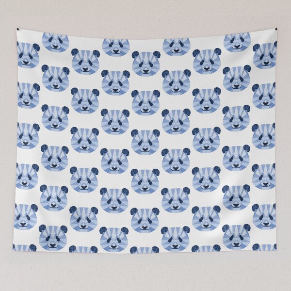 Item preview, Panda Blue Geometric Graphic Design designed and sold by Rocket Fox.