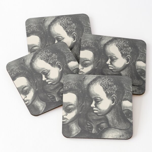 Item preview, African American Children Vintage Lithograph designed and sold by Vintage Wall Art.