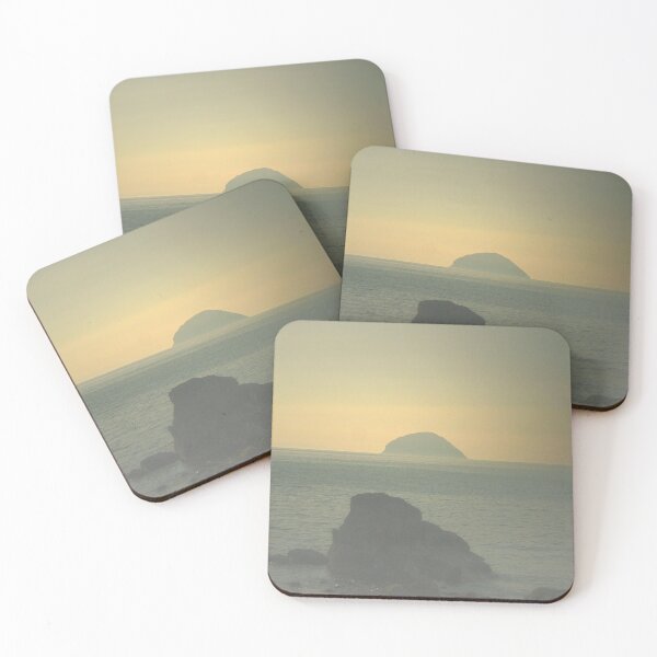 Item preview, Seascape Dusk Ailsa Craig Ayrshire Coast Scotland designed and sold by Stravaigin.