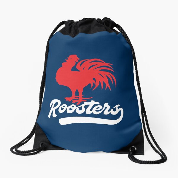 Sydney Roosters NRL - Red Cockerel - White Text with Tail on Rooster Blue! Drawstring Bag