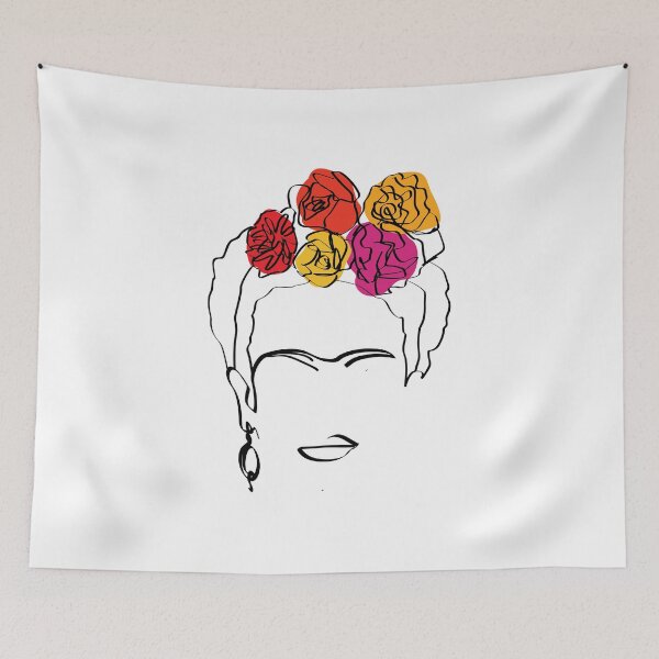 Item preview, Frida Kahlo - Face Portrait - Line Art designed and sold by artswag.