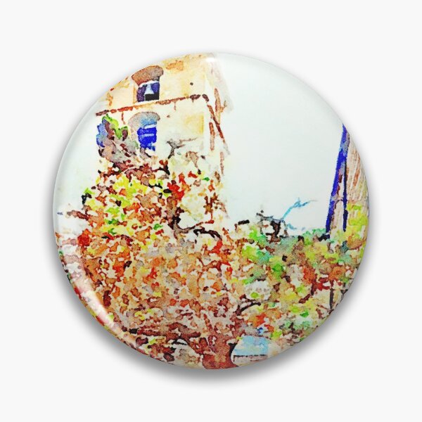 Item preview, Teramo: bell tower and old men sitting on benches under tree designed and sold by Giuseppe Cocco.