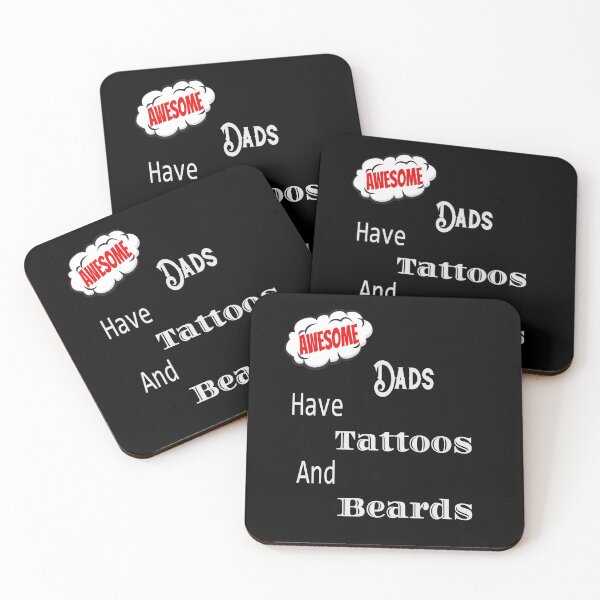 Item preview, Awesome Dads Have Tattoos And Beards Cool designed and sold by SparkleLiveLife.