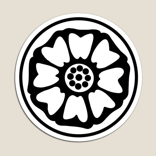 Item preview, Avatar White Lotus Tile- Black and White designed and sold by KittenCabDoodle.