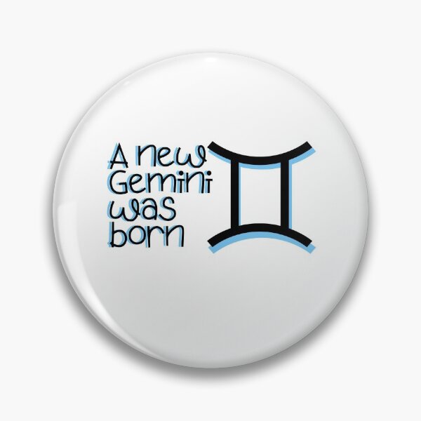 Item preview, A Gemini was born  designed and sold by zodiacword.