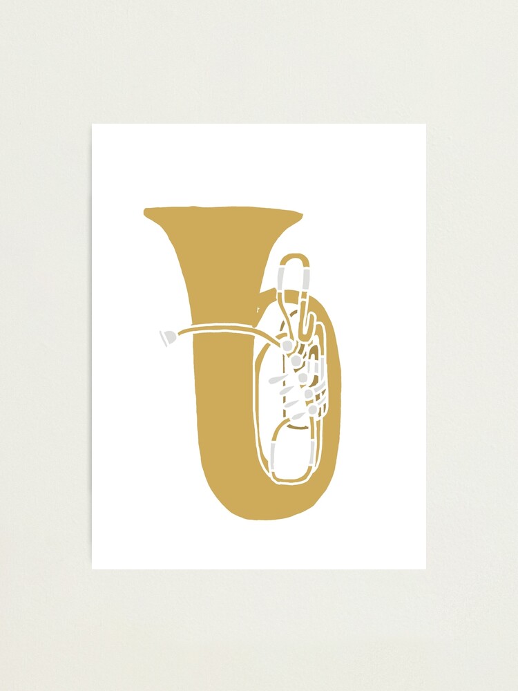 Abstract Tuba Shape Art | Photographic Print