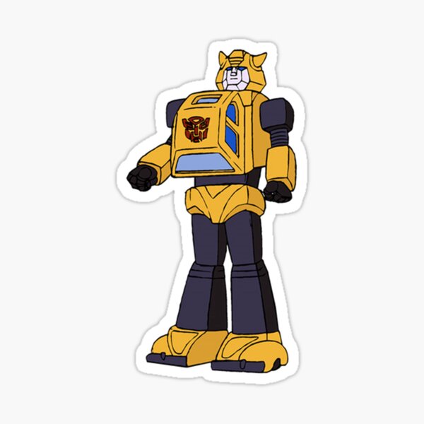Car Sticker This Car is a Transformer Transformers Comic Bumble Bee CAUTION 