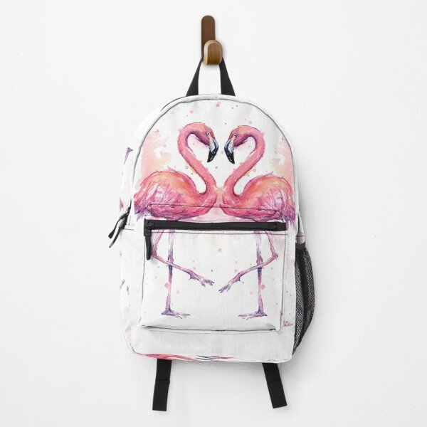 Item preview, Pink Flamingo Watercolor Two Flamingos designed and sold by Olga Shvartsur.