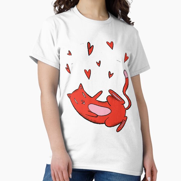 Item preview,  that shows a cat and hearts. designed and sold by AaaleXX.