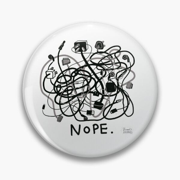 Item preview, Nope: fun tech design designed and sold by Hannah's  Doodles.