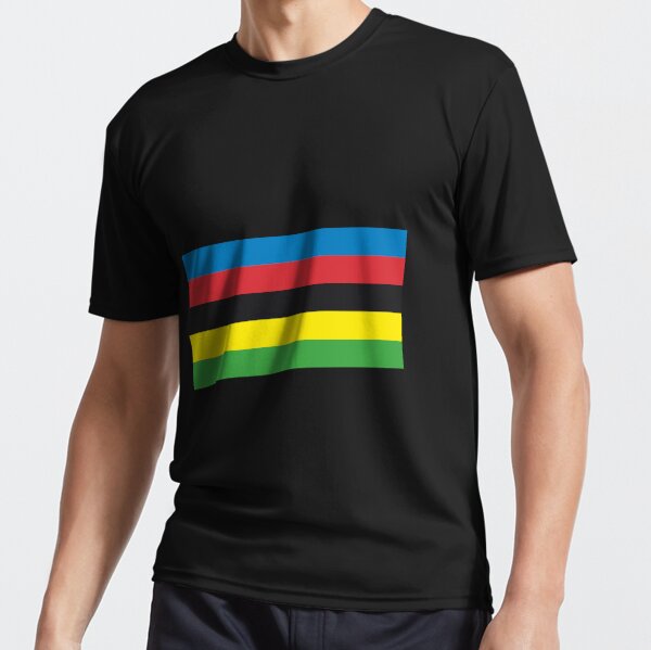 Cycling Stripes - World Champion Jersey colors Active T-Shirt for Sale by  Seanmeyer