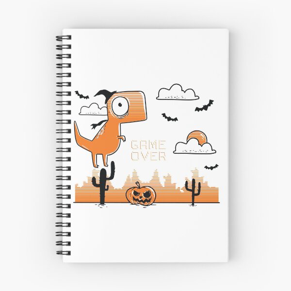 Item preview, Game Over Halloween Dinosaur designed and sold by Dewirumbaina.