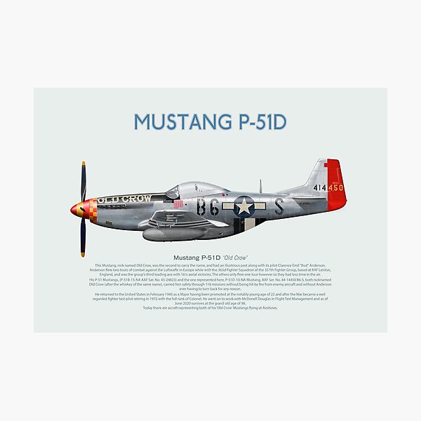 Mustang P51D OC Photographic Print
