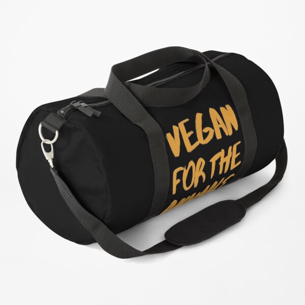 Vegan For The Animals - Orange Duffle Bag