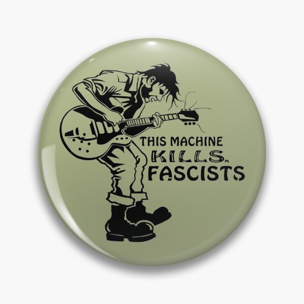 Item preview, This Machine Kills Fascists Punk Guitarist designed and sold by MonkeyBusinessC.