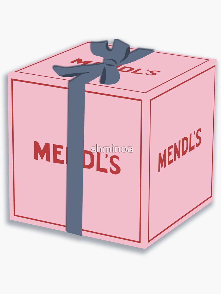 Mendls Pastry Box (Grand Budapest Hotel) Sticker for Sale by