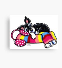 Warm Up, Little Schnauzer Canvas Print