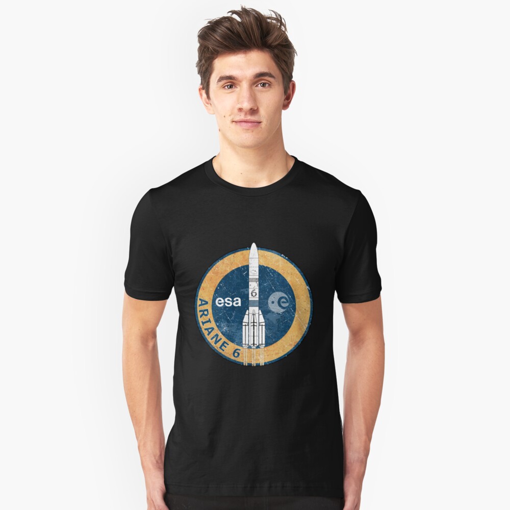 Ariane 6 ESA Badge Slim Fit T-Shirt