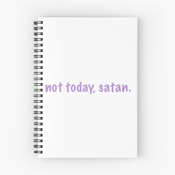 Item preview, not today, satan. (purple 3) designed and sold by tayput.