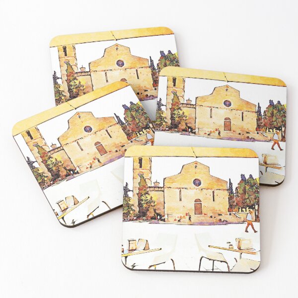 Item preview, Teramo: bar tables in front of the cathedral designed and sold by Giuseppe Cocco.