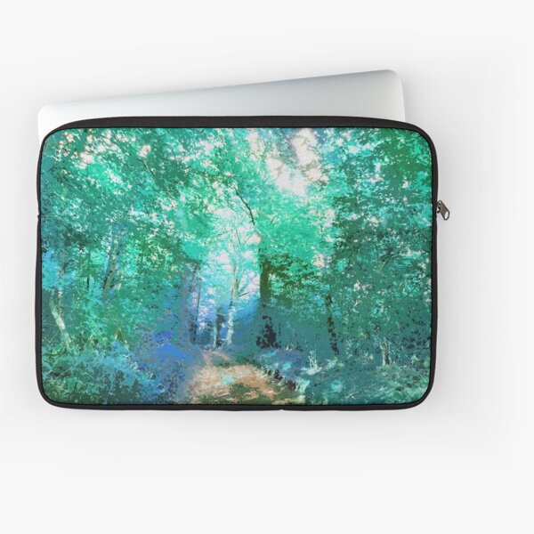 Turquoise countryside Laptop Sleeve