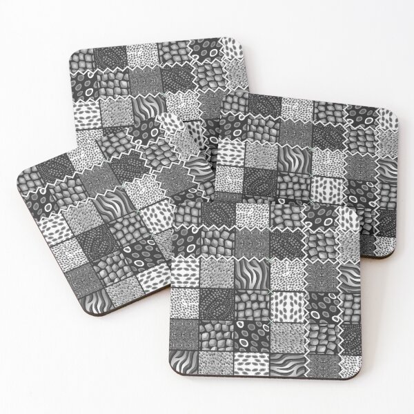 Item preview, LARGE MONO ANIMAL PRINT PATCHWORK designed and sold by sana90.
