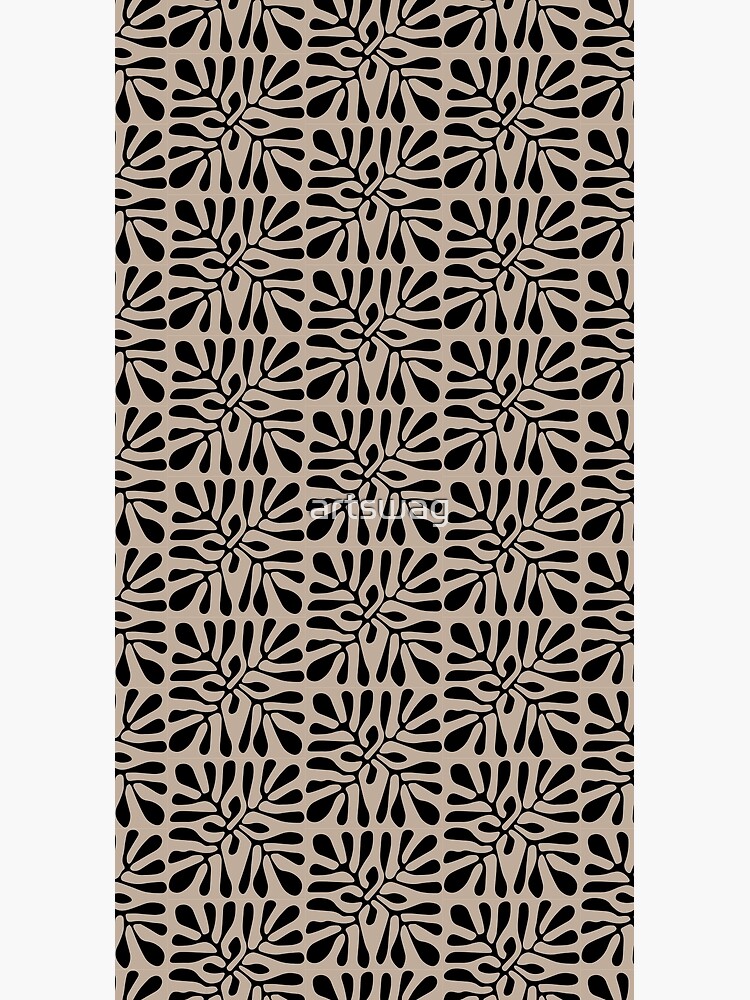 Matisse Design - The Cutout - Brown Black Pattern by artswag