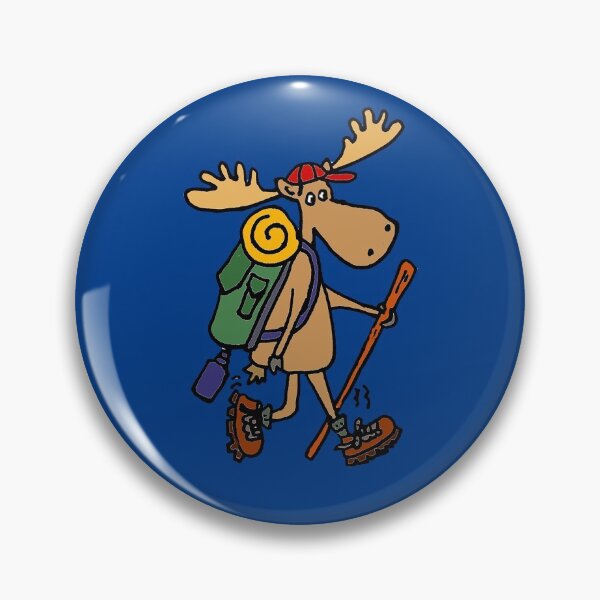 Item preview, Funny Hiking Moose designed and sold by thewodlife.
