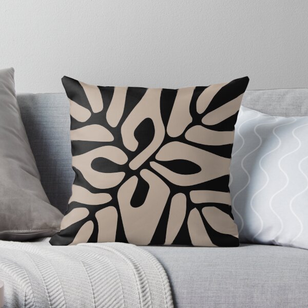 Henri Matisse - The Cutouts - Brown & Black - Prints Throw Pillow