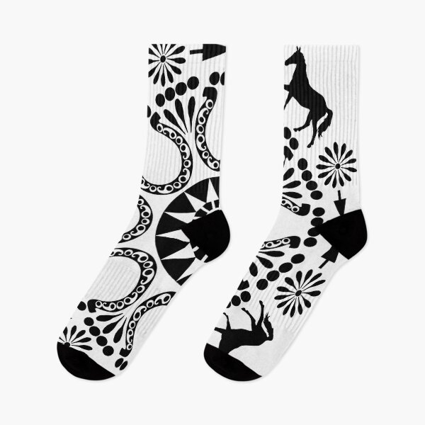 Item preview, Black and White Horse Mandala designed and sold by WatersEdgeGal.
