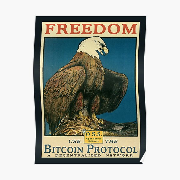 Bitcoin Keep Him Free Poster