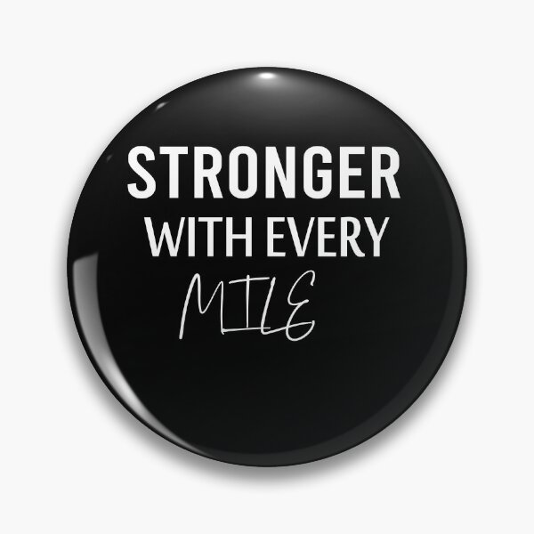 Item preview, Stronger With Every Mile|Running Quote For Men & Women T- Slim Fit T-Shirt designed and sold by paradise Shop ⭐⭐⭐⭐⭐.
