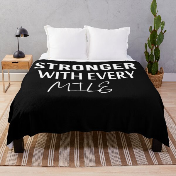 Item preview, Stronger With Every Mile|Running Quote For Men & Women T- Slim Fit T-Shirt designed and sold by paradise Shop ⭐⭐⭐⭐⭐.