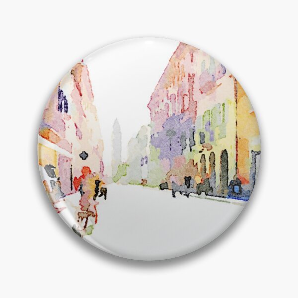 Item preview, Teramo: street with people and bicycle designed and sold by Giuseppe Cocco.