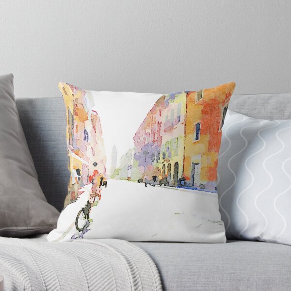 Item preview, Teramo: street with people and bicycle designed and sold by Giuseppe Cocco.