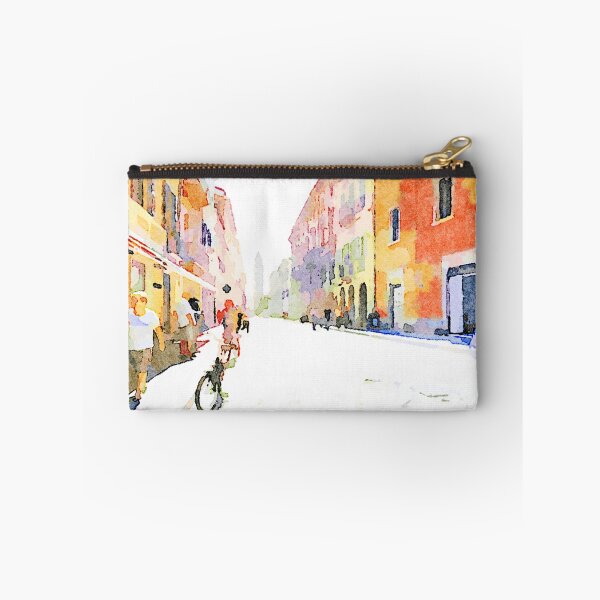Item preview, Teramo: street with people and bicycle designed and sold by Giuseppe Cocco.