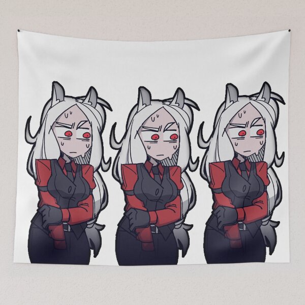 Item preview, Helltaker Nervous Cerberus The Triple Demon  Sticker/Shirts/More designed and sold by Sethlow.