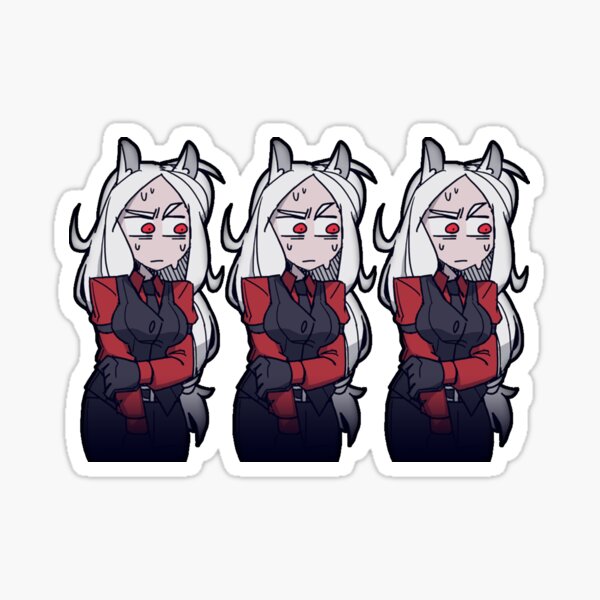 Helltaker Nervous Cerberus The Triple Demon Sticker/Shirts/More Sticker
