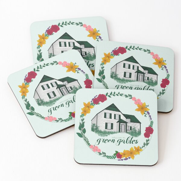 Item preview, Welcome to Green Gables Anne Shirley Avonlea floral print designed and sold by pagesandinkshop.