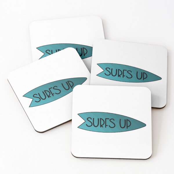 Item preview, Surfs Up Surfboard Turquoise designed and sold by logostickers.