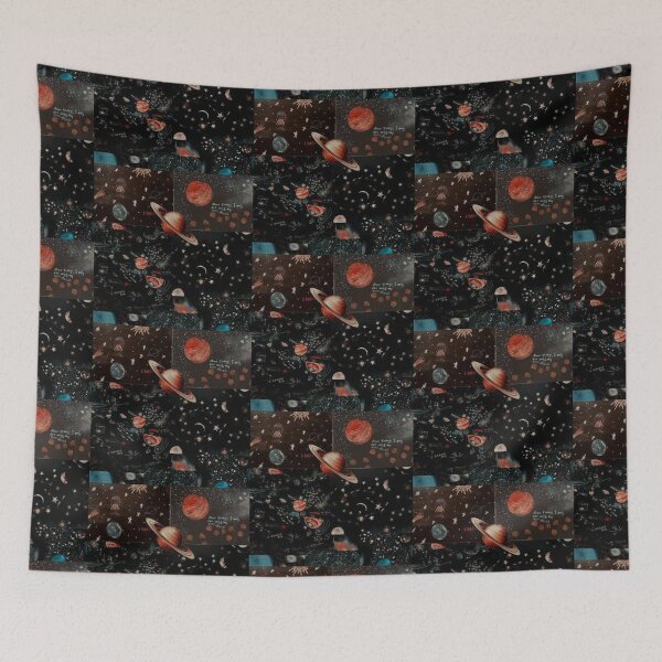 Item preview, Planet and stars collage  designed and sold by cloudy-moon.