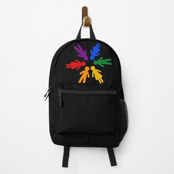 Item preview, Rainbow People Circle (black background) designed and sold by XOOXOO.