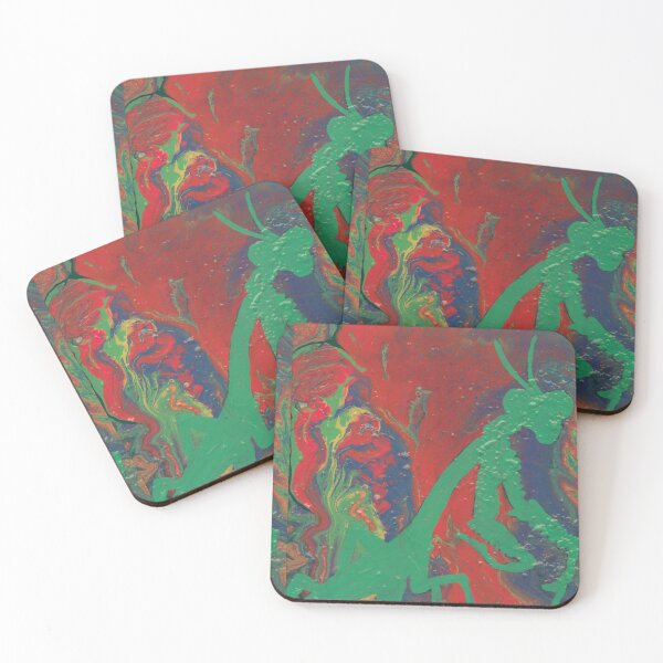 Item preview, Praying Mantis Painting - Bug Series - Acrylic Pour designed and sold by serenityshadows444.